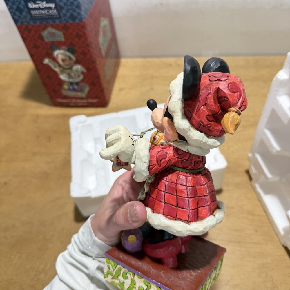 Jim Shore Disney Traditions Minnie's Christmas Cheer Figurine 4005625 Boxed 8in - Picture 7 of 11